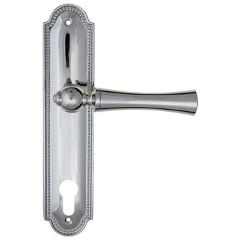 Дверная ручка Fratelli Cattini 'FOGGIA' на планке PL248 полированный хром (cyl)