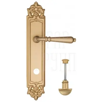 Дверная ручка Fratelli Cattini 'NAPOLI' на планке PL96 матовая латунь (wc-2)