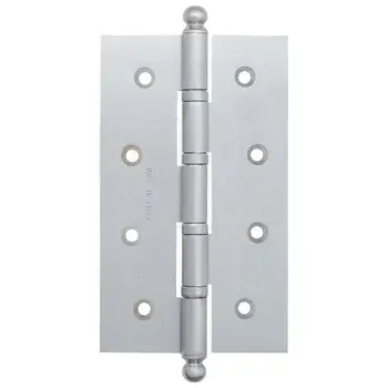 Дверная петля универсальная с круглым колпачком Fratelli Cattini CR152 152x90x3 матовый хром