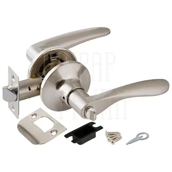 Дверная ручка-защелка Punto (Пунто) DK620 (фик.) матовый никель