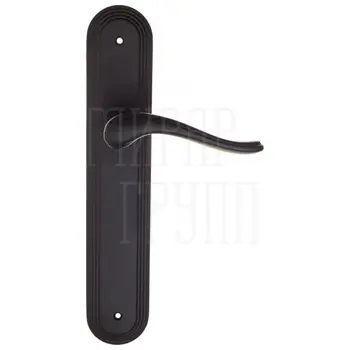 Дверная ручка Fratelli Cattini 'LAVERA' на планке PL288 матовый черный