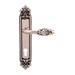 Дверная ручка на планке Melodia 243/229 'Rosa', серебро 925 (cyl)