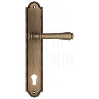 Дверная ручка Venezia 'CALLISTO' на планке PL98 матовая бронза (cyl)