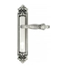 Дверная ручка Venezia 'OLIMPO' на планке PL96, натуральное серебро (cyl)