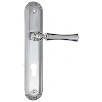 Дверная ручка Fratelli Cattini 'FOGGIA' на планке PL288 полированный хром (cyl)