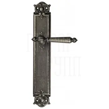 Дверная ручка Venezia 'PELLESTRINA' на планке PL97 античное серебро