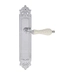 Дверная ручка Extreza "DANA CRACKLE" (Дана Кракле) 306 на планке PL02, полированный хром