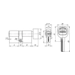 Цилиндровый механизм Punto (Пунто) (A202/60) A2002Knob 60 mm (25+10+25) с вертушкой, схема