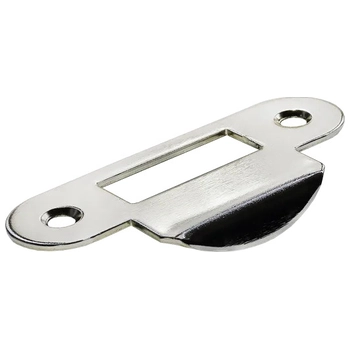 Ответная планка Morelli Innovation Z1 с изогнутым язычком для бесшумных замков полированный хром