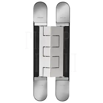 Дверная петля скрытой установки Ceam с 3D регулировкой 1432 230x32 (180-215 кг) полированный никель