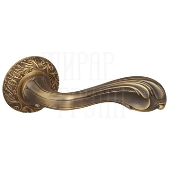 Дверная ручка на круглой розетке Fuaro (Фуаро) 'BAROCCO' SM матовая бронза
