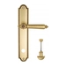 Дверная ручка Venezia "CASTELLO" на планке PL98, французское золото (wc)
