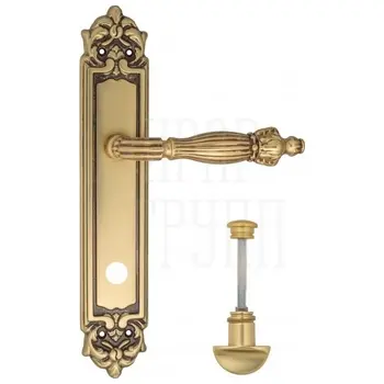 Дверная ручка Venezia 'OLIMPO' на планке PL96 французское золото (wc)