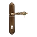 Дверная ручка Extreza "GRETA" (Грета) 302 на планке PL03, матовая бронза (cyl)