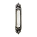 Ручка дверная для раздвижных дверей Extreza P601, натуральное серебро + черный