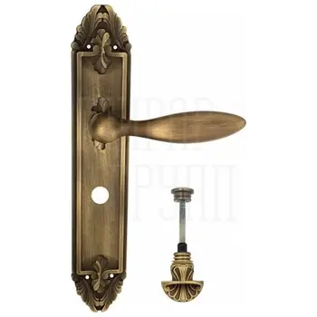 Дверная ручка Venezia 'MAGGIORE' на планке PL90 матовая бронза (wc-4)