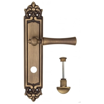 Дверная ручка Fratelli Cattini 'FOGGIA' на планке PL96 матовая бронза (wc-2)