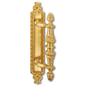 Дверная ручка-скоба SALICE PAOLO 'Matera' 4322 (305/145 mm) золото 24к