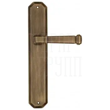 Дверная ручка Venezia 'CESARA' на планке PL84 матовая бронза