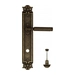 Дверная ручка Venezia 'MOSCA' на планке PL97, античная бронза (wc)