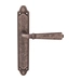 Дверная ручка на планке Melodia 424/158 "Denver", античное серебро