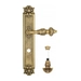 Дверная ручка Venezia "LUCRECIA" на планке PL97, французское золото (wc-4)