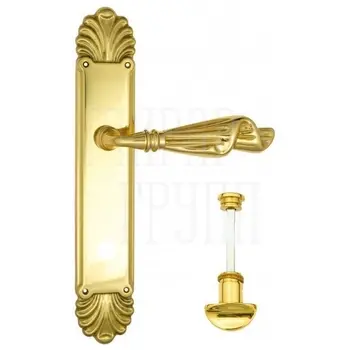 Дверная ручка Venezia 'Opera' на планке PL87 золото 24к (wc)