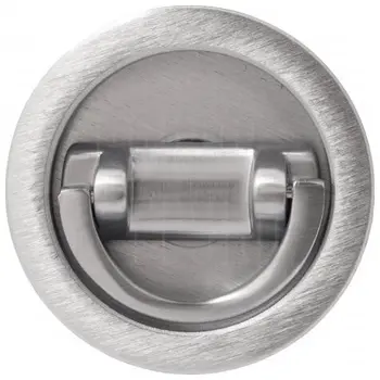 Ручка для раздвижной/распашной двери на круглом основании Venezia U155 матовый хром