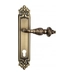 Дверная ручка Venezia "LUCRECIA" на планке PL96, матовая бронза (cyl)