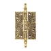 Дверная петля универсальная латунная с узором Venezia CRS011 102x76x4, французское золото