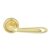 Дверная ручка Extreza "Aldo" (Алдо) 331 на круглой розетке R01, полированное золото