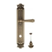 Дверная ручка Venezia "CALLISTO" на планке PL97, матовая бронза (wc-4)