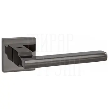 Дверные ручки Renz (Ренц) 'Рим' INDH 53-03 на квадратной розетке черный никель