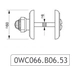 Фиксатор сантехнический Mestre OWC 066, схема