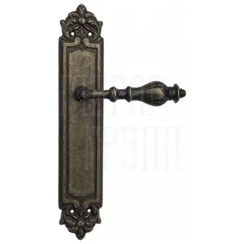 Дверная ручка Venezia 'GIFESTION' на планке PL96 античная бронза