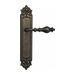 Дверная ручка Venezia "GIFESTION" на планке PL96, античная бронза