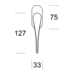 Ручка оконная SALICE PAOLO "Spoon" 6228, схема