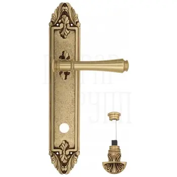 Дверная ручка Venezia 'CALLISTO' на планке PL90 французское золото (wc-4)