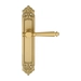 Дверная ручка Extreza 'VERONIKA' (Вероника) 325 на планке PL02, матовая латунь (key)