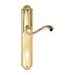Дверная ручка Extreza "LINA" (Лина) 313 на планке PL03, полированное золото (cyl)