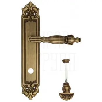 Дверная ручка Venezia 'OLIMPO' на планке PL96 матовая бронза (wc-4)