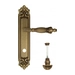 Дверная ручка Venezia 'OLIMPO' на планке PL96, матовая бронза (wc-4)