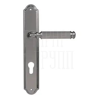 Дверная ручка на планке Melodia 290/230 'Ranja' полированный хром (cyl)