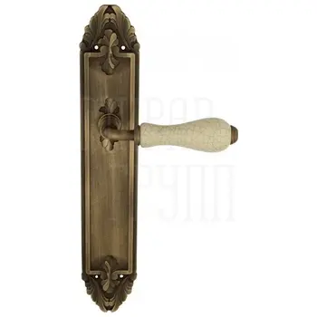 Дверная ручка Venezia 'COLOSSEO' на планке PL90 матовая бронза