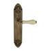 Дверная ручка Venezia "COLOSSEO" на планке PL90, матовая бронза