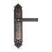 Дверная ручка Venezia 'IMPERO' на планке PL96, античное серебро