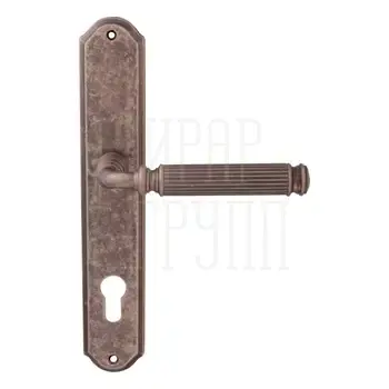 Дверная ручка на планке Melodia 290/131 Ranja античное серебро (cyl)