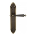 Дверная ручка Venezia "PELLESTRINA" на планке PL90, темная бронза
