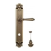 Дверная ручка Venezia 'CLASSIC' на планке PL97, матовая бронза (wc-4)