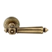 Дверная ручка Extreza 'Leon' (Леон) 303 на круглой розетке R06, матовая бронза